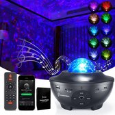 Shutterlight® Sterren Projector - 10 kleuren - Met Afstandsbediening - Bluetooth Speaker - Sterrenhemel - Galaxy Projector