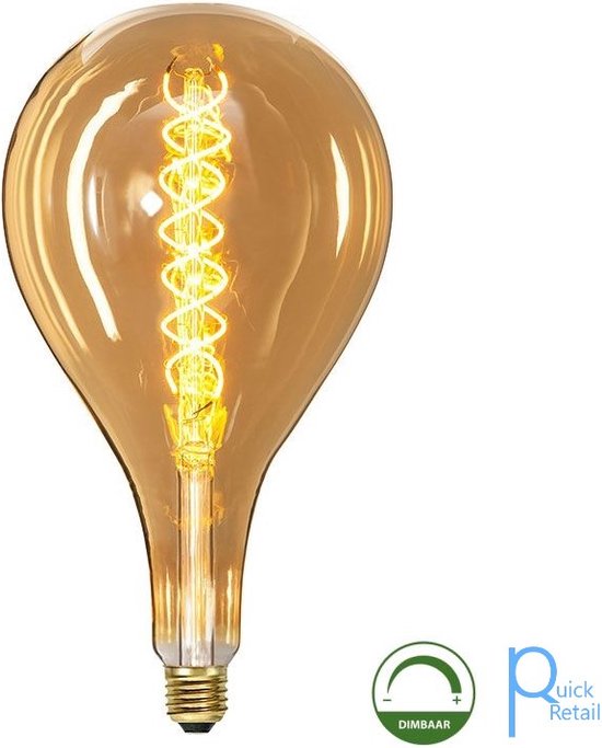 Vente au détail Quick Ampoule LED - Lampe à incandescence - Ø 16,5 cm - LED  Dim. -... | bol.com
