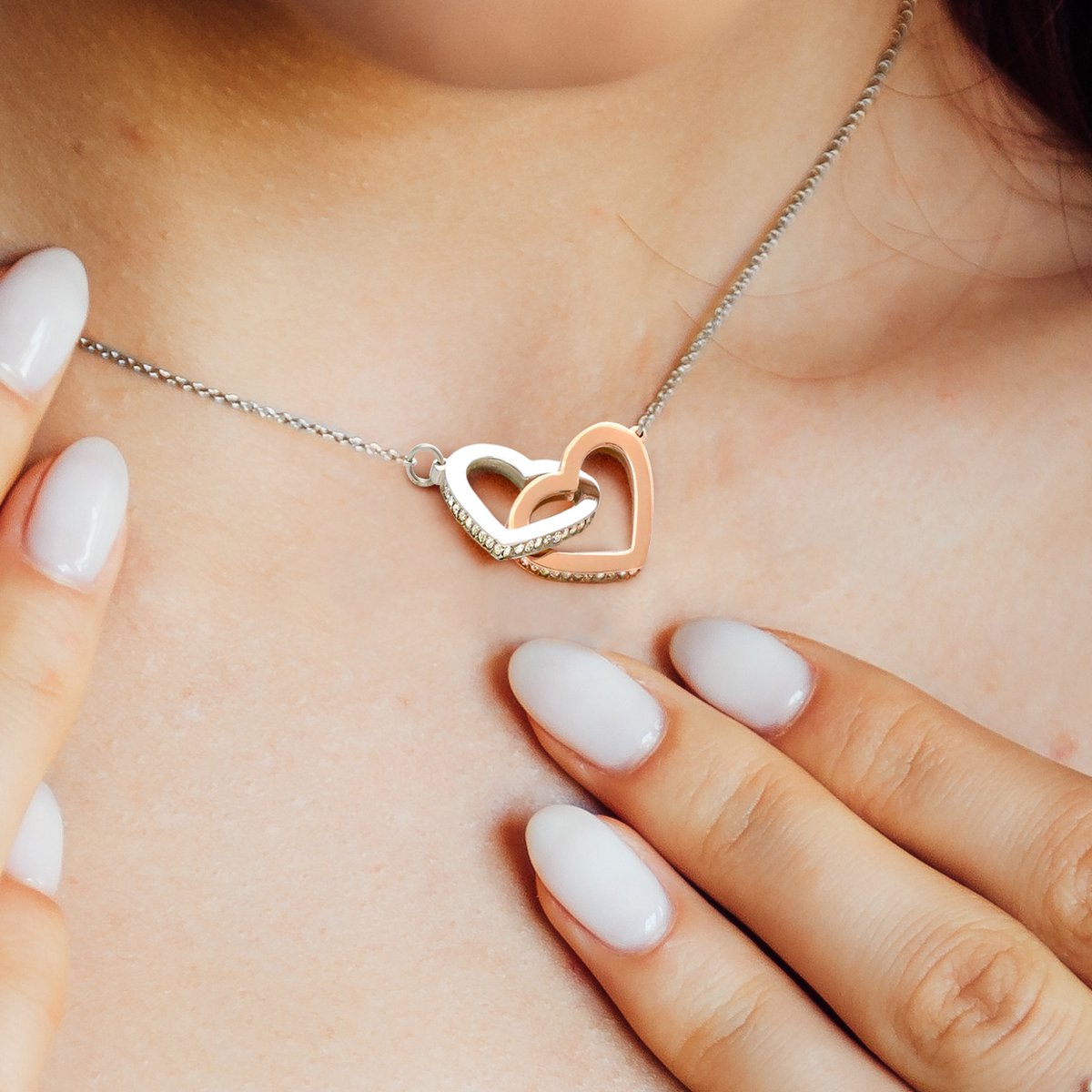 Dochter cadeau ketting: aan dochter van moeder, vader • dochter verjaardag, bruiloft • vorm opties • 14k goud gevuld en sterling zilver - België