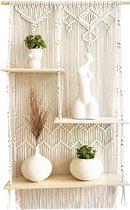 2 Luxe Macrame Wandkleed - Bohemian Wandtapijt - Handgemaakt Woonkamer Muurdecoratie - Boho Muurkleed - 100% Katoen Touw/Koord Wandhanger & Muurhanger - Muurtapijt Wanddecoratie -