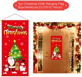 Kerst Decoratie - Banner - Deurhanger - Vrolijk Kerstfeest - Tuin - Voor aan de Deur - Kerst Ornament - Kerstboom - Decor Voor Thuis - Gelukkig Nieuwjaar - Gift 2022 - Kerstman met