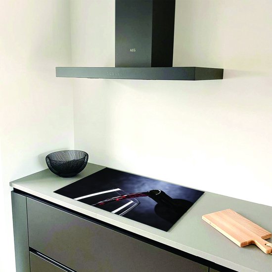 Inductie Beschermer Red Vin print Exclusive 76x51,5cm