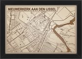 Decoratief Beeld - Houten Van Nieuwerkerk Aan Den Ijssel - Hout - Bekroned - Bruin - 21 X 30 Cm