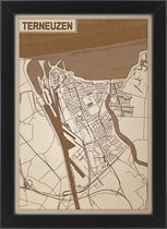 Decoratief Beeld - Houten Van Terneuzen - Hout - Bekroned - Bruin - 21 X 30 Cm