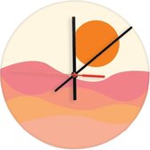Wandklok 30cm rond Sunset - Woonkamer - Accessoires