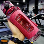 drinkfles - drinkflessen volwassenen - sportfles - 700ml - roze - sportfles fitness