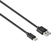 USB C kabel – USB C naar USB A - 2.0 HighSpeed - Max. 480 Mb/s - Zwart - 3 meter - Allteq