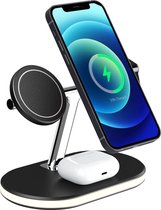 3-in-1 Oplaadstation - Qi Draadloze Oplader voor Apple, iPhone en Android - Wireless Charger - Snellader