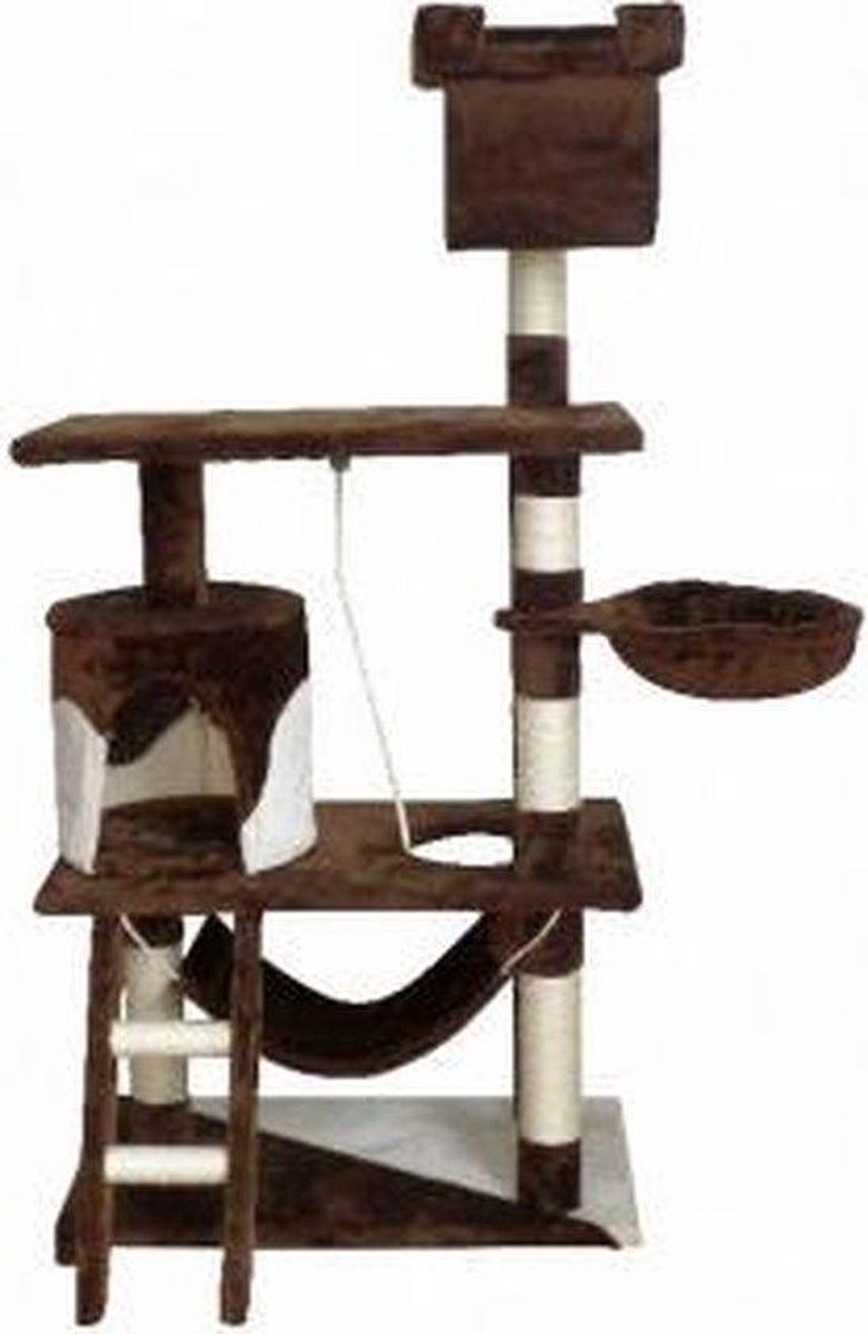 Topmast Krabpaal Pascal Bruin Beige 75 x 40 x 146 cm