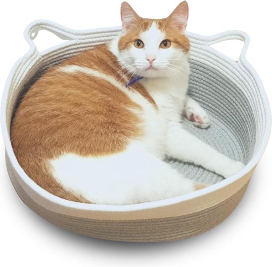 Doxie®️ Kattenmand – Kattenkussen – Kattenbed – Kattenmandje – Wasbaar –  Rond ⌀ 40 cm... | bol.com