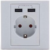 Inbouw stopcontact - Met USB - Allteq