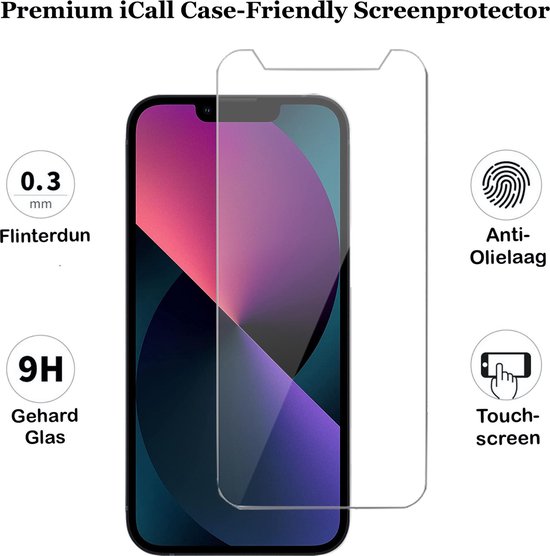 Coque et protections d'écran pour iPhone 13 - Portefeuille en cuir avec étui de livre - Or rose