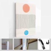 Set van abstracte handgeschilderde illustraties voor briefkaart, Social Media Banner, Brochure Cover Design of wanddecoratie achtergrond - Modern Art Canvas - verticaal - 185604855