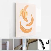 Onlinecanvas - Schilderij - Abstract Stilleven In Pastelkleuren Poster. Collectie Hedendaagse Art Verticaal - Multicolor - 40 X 30 Cm