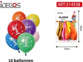 Ensemble de Ballons IDEGOS - 16 pièces - Ballons - Ballons ronds - Décoration de fête - Fête d'enfants - Anniversaire - Numéro 1