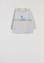 Billie-Ray x Woody - Unisex T-Shirt met lange mouwen - Grijs - 6 maand