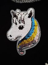 Poncho Unicorn met omkeerbare pailletten