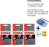 SONAX P-Ball 3 stuks + Knijpkat/Zaklamp