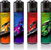 Clipper Classic Aansteker Cars - 4 stuks
