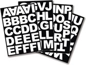 2x Setjes alfabet plakletter stickers ongeveer 5 cm - Zelfklevende hobby/knutsel plakletters