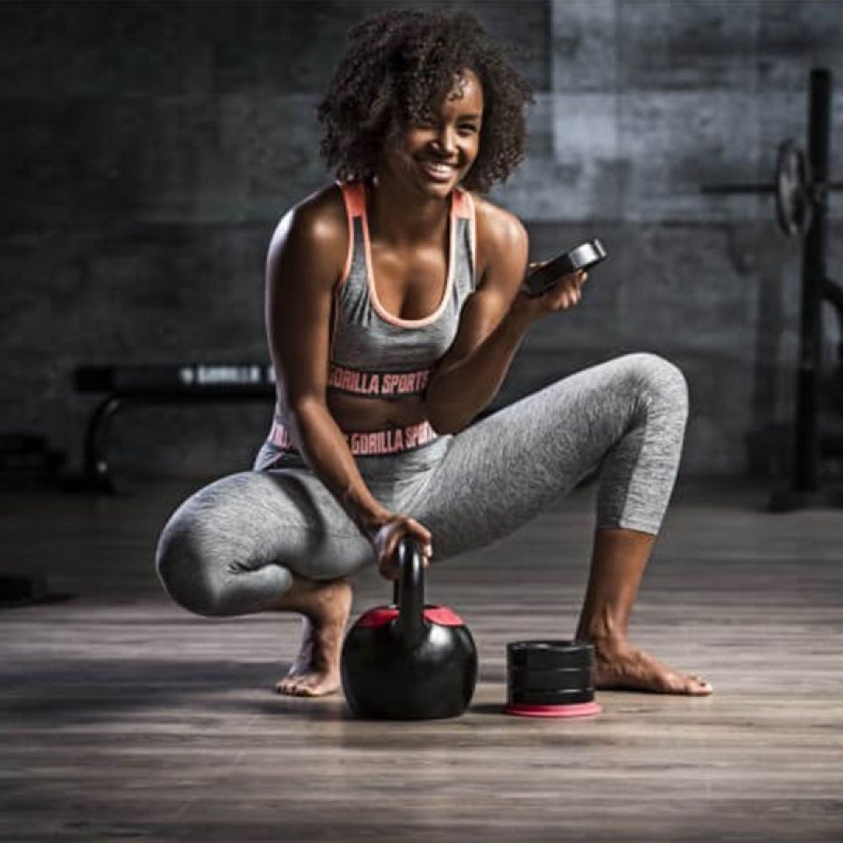 Gorilla Sports Kettlebell - Verstelbaar in gewicht - 8 tot 16 kg – foto 8