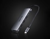 Ugreen USB C HUB  - met / naar 3x USB 3.0 + HDMI 4K + USB-C PD Hub Adapter – Geschikt voor Apple Macbook Pro / Air, Lenovo, Samsung r 100W (grijs)