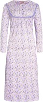 Dames lange nachthemd met bloemenprint XL 42-46 paars