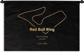 Wandkleed - Wanddoek - Red Bull Ring - Formule 1 - Circuit - 150x100 cm - Wandtapijt - Cadeau voor man
