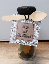 Hollandse drop-drop-cadeau-fles-cadeaufles-fantastisch-jullie zijn fantastisch-bedankt-bedanktje-zomaar-aardigheidje