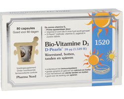 Pharma Nord Bio vitamine D3 38mcg 80 Capsules - 80 stuks