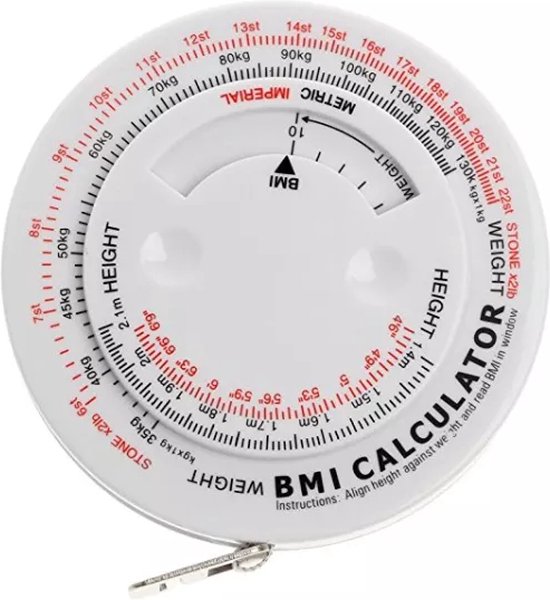 Meetlint 150cm - rolcentimeter - BMI - buikomtrek - buikomvang