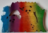Houten Rainbow Panda Puzzel