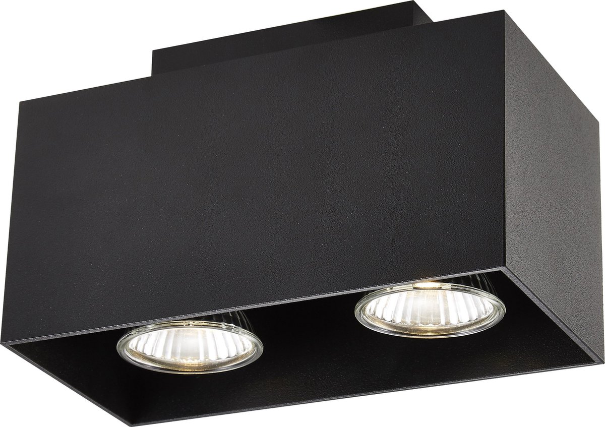 Fantasia Kubo Zwart 2X 5W Led Gu10 Dimbaar Incl.