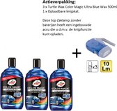 Turtle Wax - TW 52709 Color Magic Blue 500ml - 3 Stuks - + Zaklamp/Knijpkat