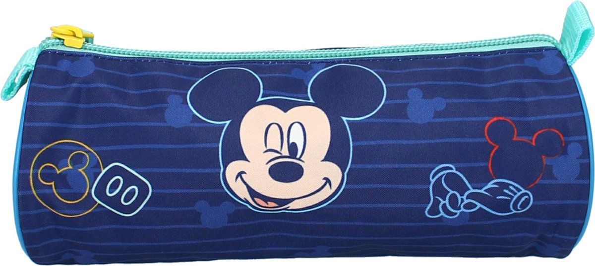 Disney Etui Mickey Mouse Junior 21 X 7 Cm Polyester Blauw