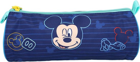 Disney Etui Mickey Mouse Junior 21 X 7 Cm Polyester Blauw
