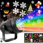 MoreLife LED Kerstverlichting Buiten of Binnen | 16 Motieven | Kerst Projector | Verschillende thema's | Kerst Laser | Kerstverlichting Projector | LED Projector