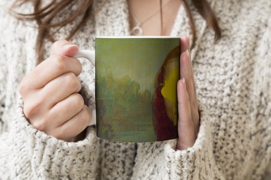 Tasse - Tasse à café - Mona Lisa - Da Vinci - Jaune - Tasses - 350 ML - Tasse - Tasses à café - Tasse à thé - Décoration Sinterklaas - Cadeaux pour enfants - Cadeaux chaussures Sinterklaas
