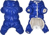 Isomes Warme Hondenjas - Blauw - Maat L - Gewatteerde Puffer Jas - Bodywarmer - Hondenkleding - Glanzend - Kleine, Medium en Grote Honden - Honden Outfit