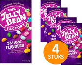 The Jelly Bean Factory Box 4 x 225 g Snoep - 36 Huge Flavours jelly beans