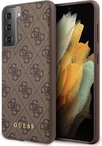 Bruin hoesje van Guess - Backcover - Samsung Galaxy S21 Plus - 4G