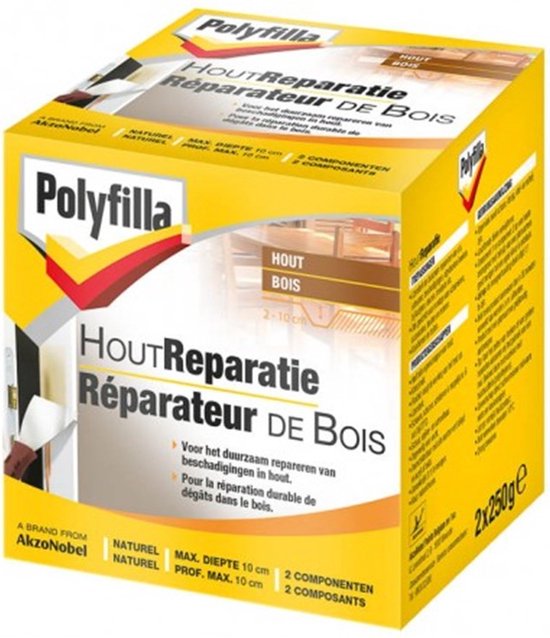 Polyfilla Houtreparatie 2X250GR bol
