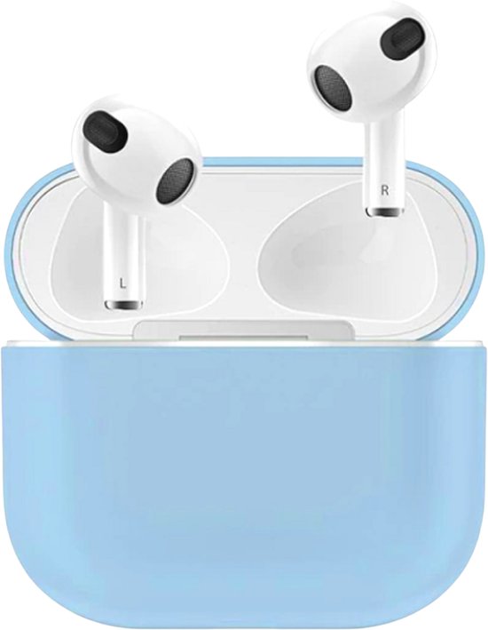 Studio Air® Airpods 3 Hoesje - Licht Blauw - Airpods 3 Case geschikt voor Apple AirPods 3 (2021)