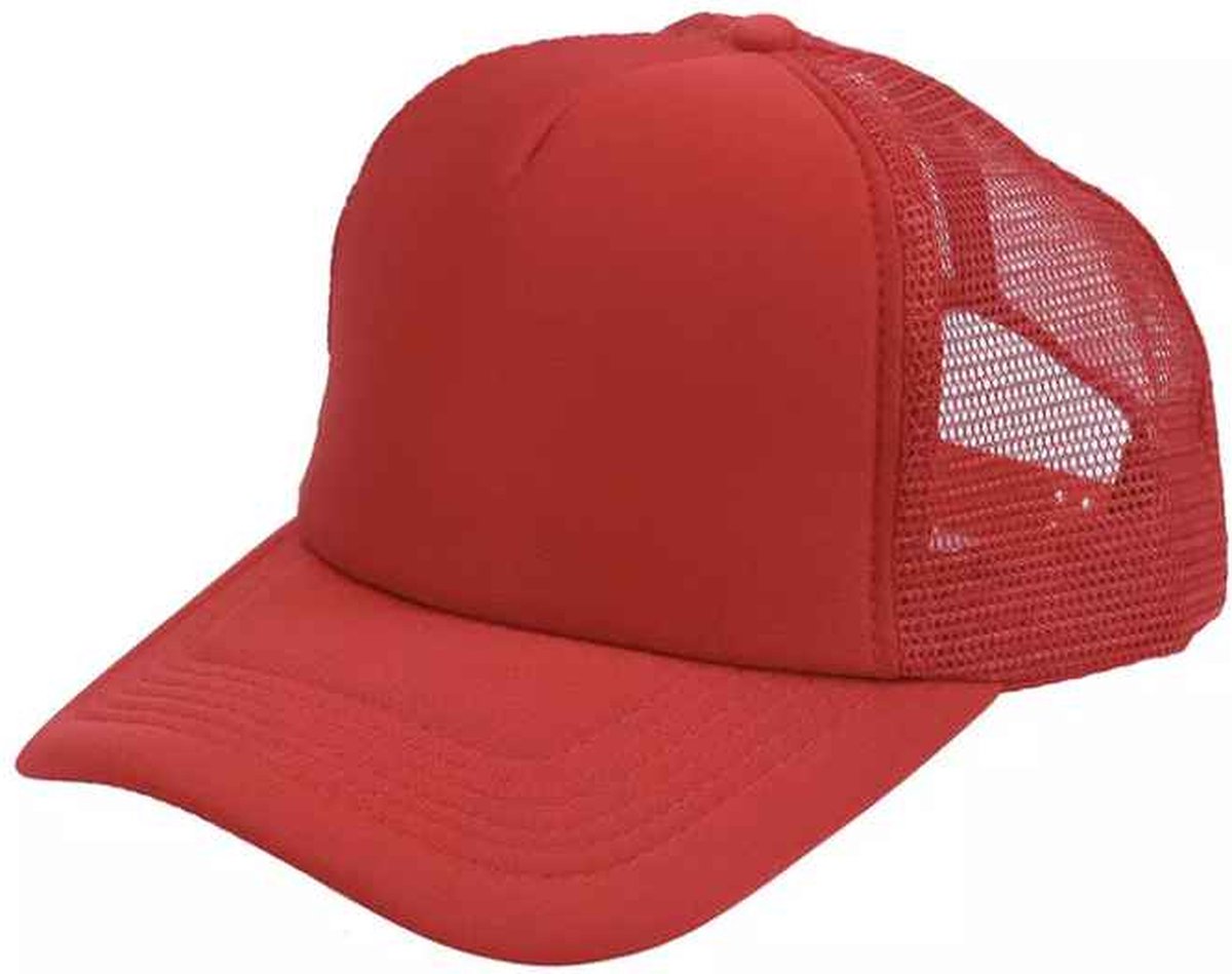 Baseball Cap - Unisex - Rood - Verstelbaar