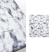 Vitafa Tegelsticker - Muursticker - Sticker - Decoratie - Behang - Muurdecoratie - Woonkamer - Tegel - Set van 10 stuks