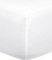 Hoeslaken - flanel - wit - 90x200 cm - eenpersoons