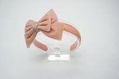 Fluweel luxe haarband – Nude roze fluweel – Luxe haarband – Luxe accessoire - Haarstrik - Bows and Flowers