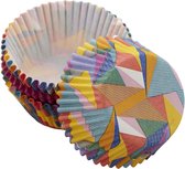 Wilton - Cupcakevormpjes - Kleurrijke Driehoeken - pk/75