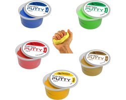 Sensory Tactile Theraputty Therapy Putty Multi Pack 5 kleuren -5 sterktes - Handtrainer - Vingertrainer - Artritis