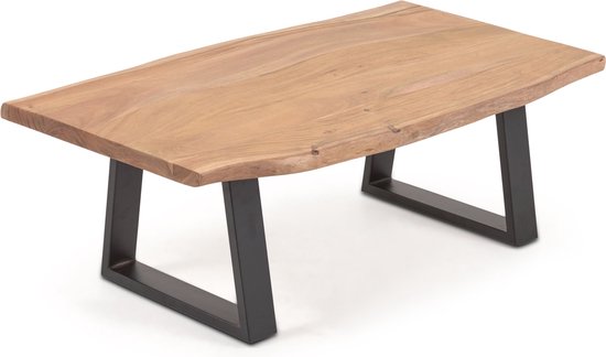 Kave Home - Table basse Alaia en bois d'acacia massif finition naturelle 115 x 65 cm